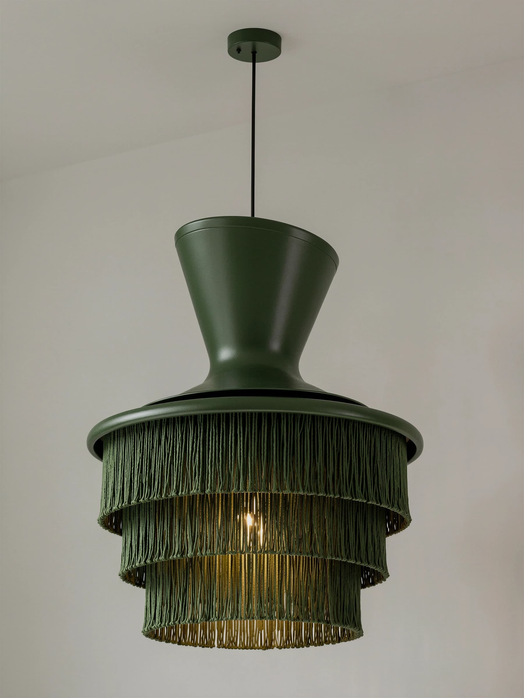 Lámpara colgante verde