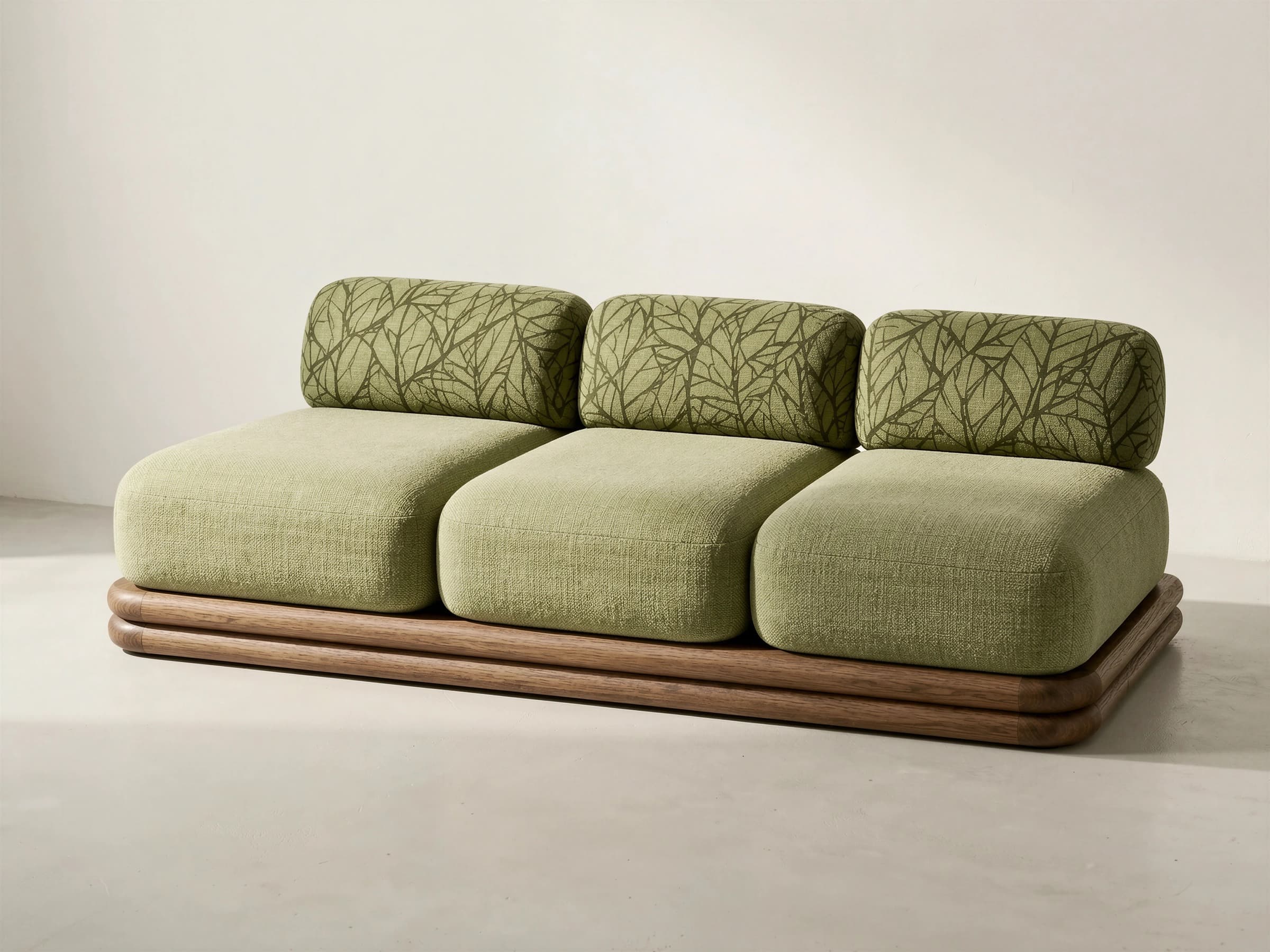 Sofá modular verde