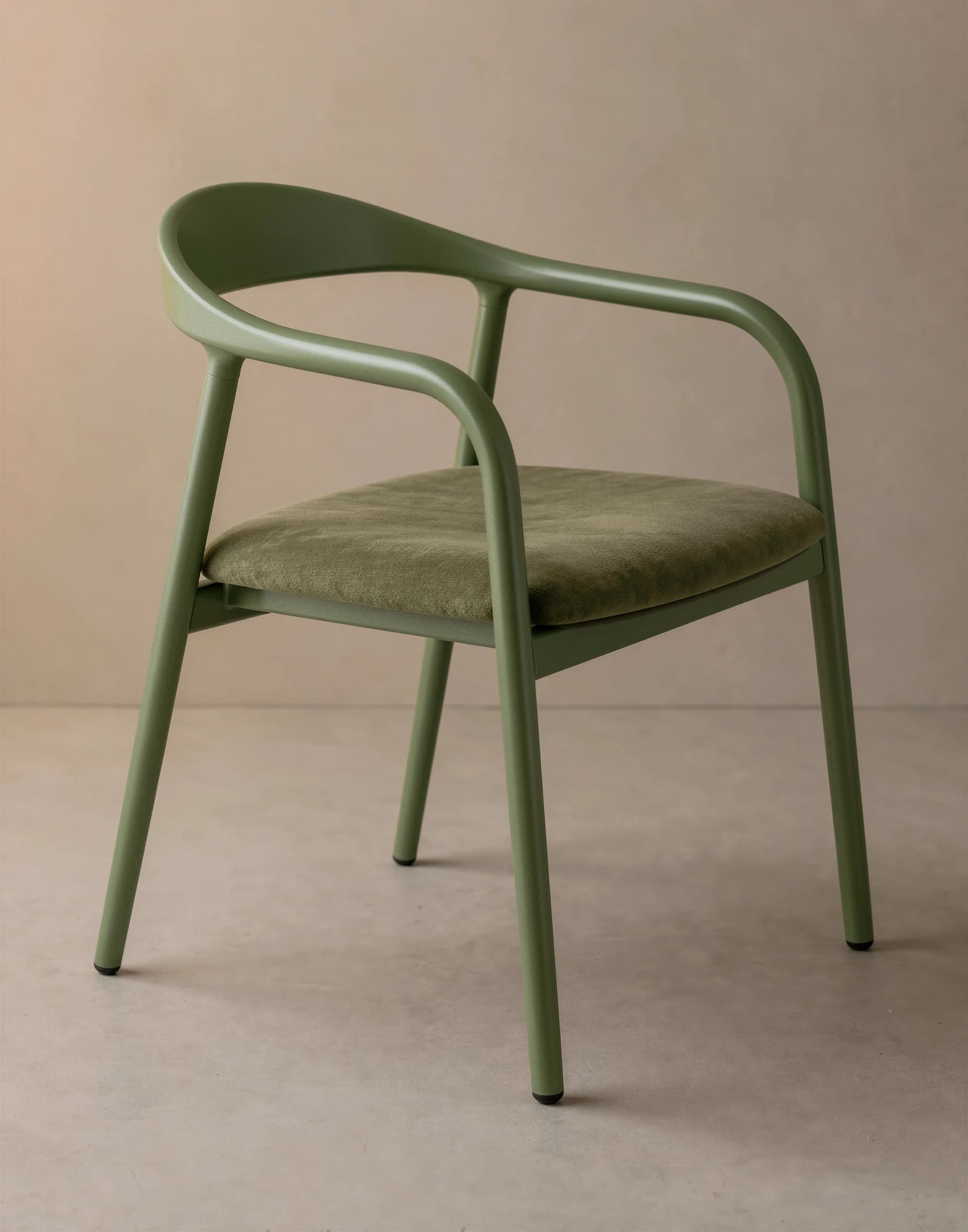 Silla de comedor verde
